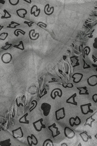 Cashmere Blend Printed Foulard