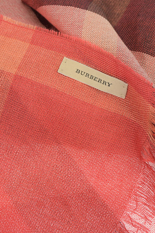 Silk and Cashmere Checked Scarf