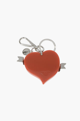 Keyring with Heart Pendant