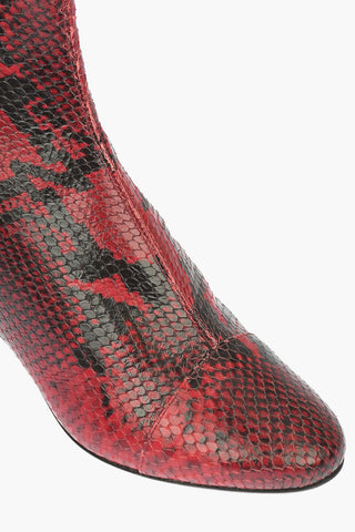 5cm snake print leather DANAE Chelsea boots