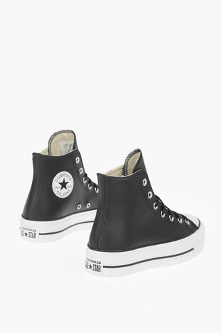ALL STAR 4cm Leather Sneakers with Platform
