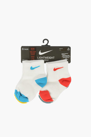 Set Of 6 Pairs Of Stretch Fabric Socks With Contrast Details