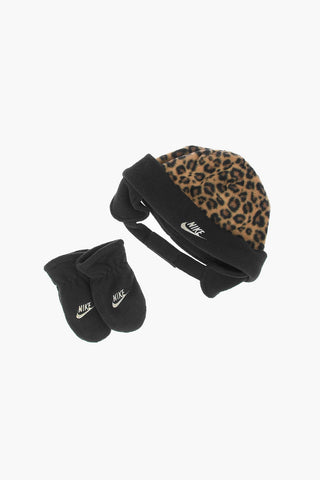 Set Cappello Leopardato e Guanti