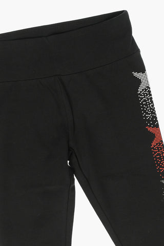 Leggings Embellished with Strass