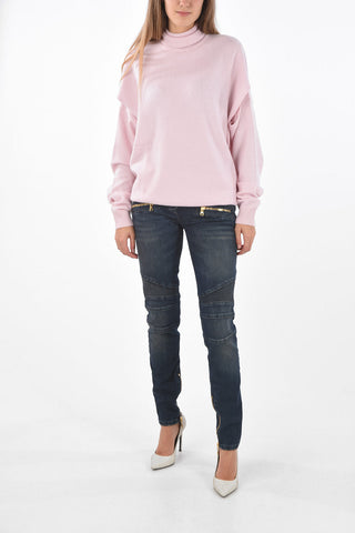 Low Rise BIKER PERM Skinny Fit Jeans