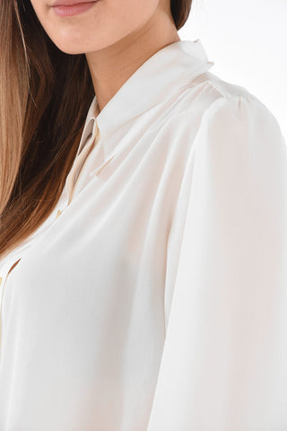 Camicia in Seta con Collo Italiano