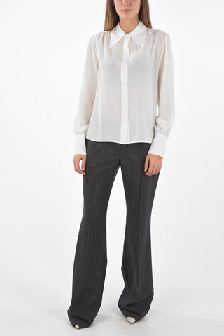 Camicia in Seta con Collo Italiano