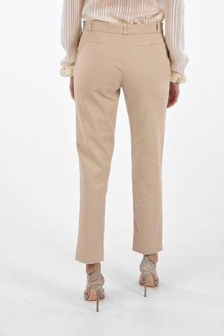 Pantaloni Slim Fit 4 Tasche con Passanti e Chiusura a Scomparsa