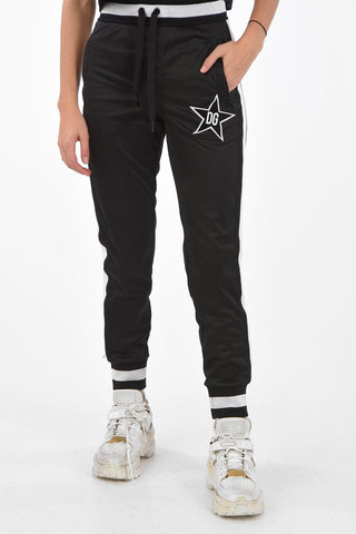 #DGMILLENNIALS Joggers with Contrasting Side Bands and Monogram Application