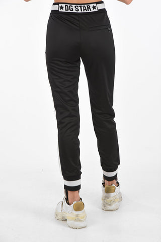 #DGMILLENNIALS Joggers with Contrasting Side Bands and Monogram Application