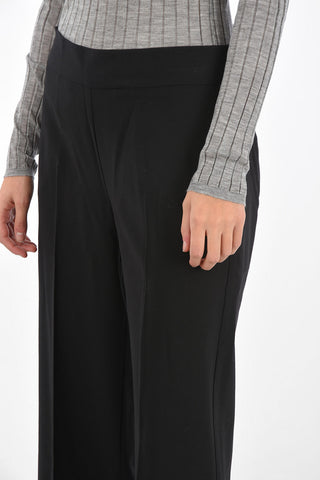 stretch wool GEORGE flared pants