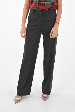 4 Pocket Wide Leg Cashmere Blend Pants