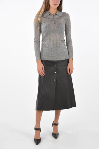 Polo Neck Cashmere and Silk Sweater