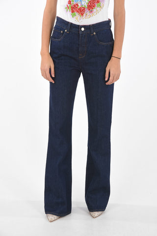 5 Pocket Boot Cut Denims with Dark Wash