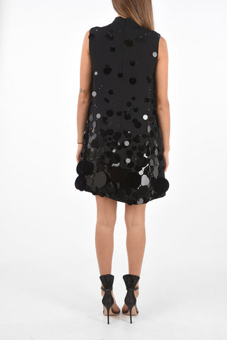 Over the Knee Sleeveless Dress with Maxi Sequines