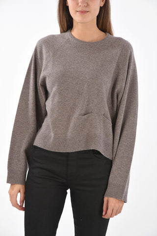 cropped BENI LS crew-neck sweater