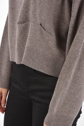 cropped BENI LS crew-neck sweater