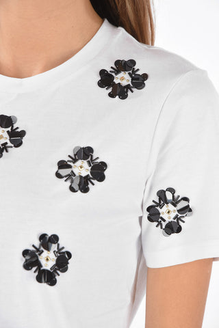 MICHAEL t-shirt con ricamo paillettes
