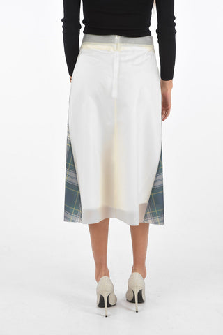 Under the Knee Polyurethane Tartan Skirt