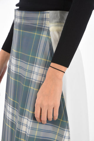 Under the Knee Polyurethane Tartan Skirt