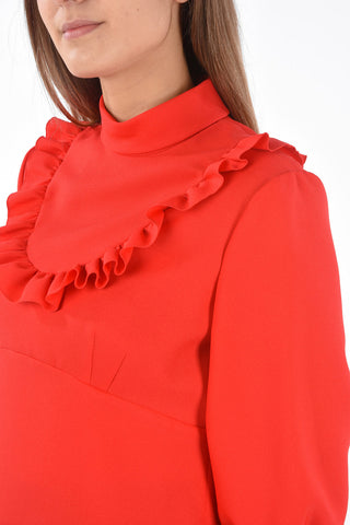 Camicia con Collo Bib e Maniche 3/4