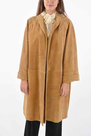 2 Pocket Suede Coat
