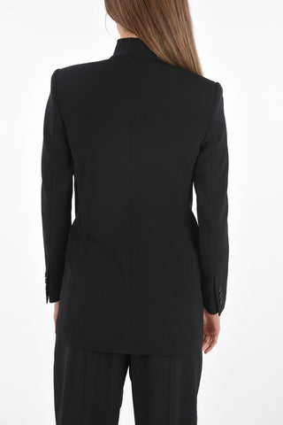 Blazer 2 Bottoni con Rever Tie Neck