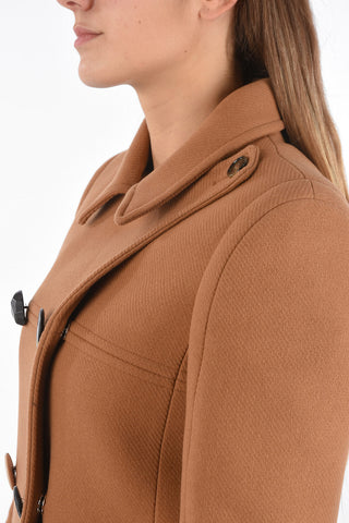 Double Breasted Coat with Snap Buttons
