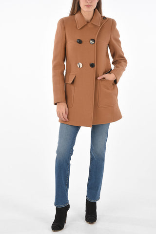 Double Breasted Coat with Snap Buttons