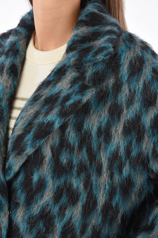 ALBERTA Fuzzy Coat with Animal Motif
