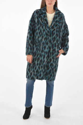 ALBERTA Fuzzy Coat with Animal Motif