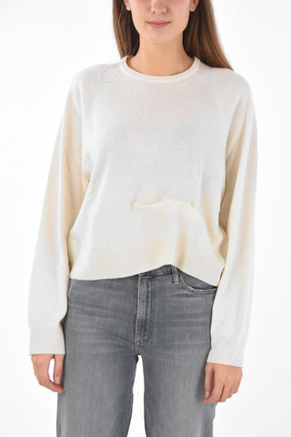 cropped BENI LS crew-neck sweater