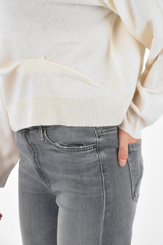 cropped BENI LS crew-neck sweater