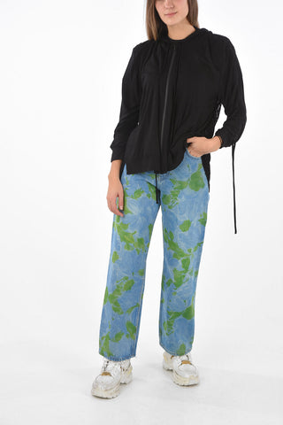Felpa con Zip e Cappuccio con Parte Posteriore Jacquard