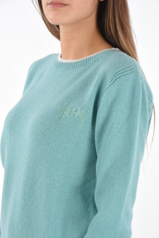 wool and cashmere crew-neck sweater