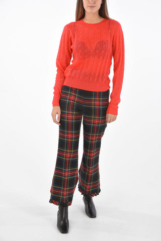 Crew Neck Cable Knit Sweater