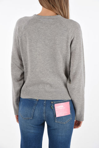 cropped BENI LS crew-neck sweater