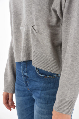 cropped BENI LS crew-neck sweater