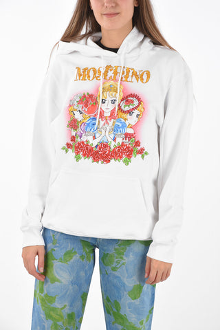 Brushed CARTOON Hoodie with Print