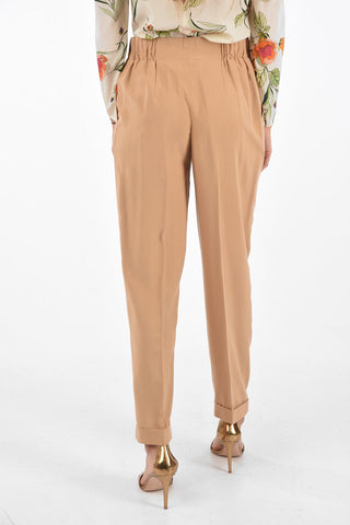 DUNE Silk Pants with Elastic Waistband