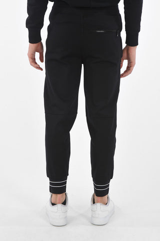 SLIM FIT Low Rise Joggers with Two Tone Ankle Bands
