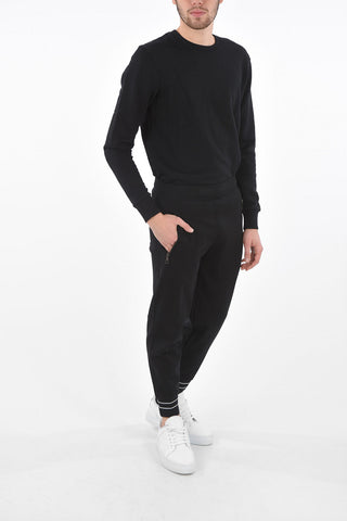 SLIM FIT Low Rise Joggers with Two Tone Ankle Bands