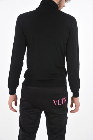 VLTN virgin wool Lightweight turtle-neck sweater