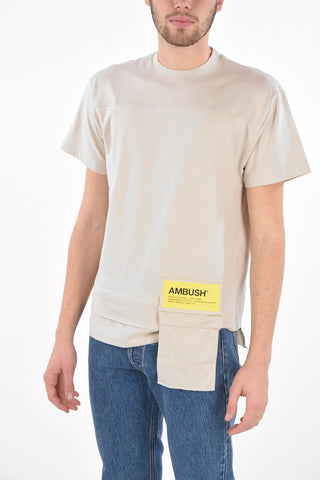 T-Shirt con Stampa e Outer Pocket con Zip