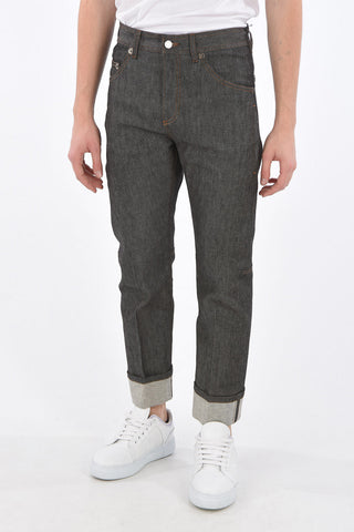 Cuffed Hem Skinny Fit Jeans 16cm