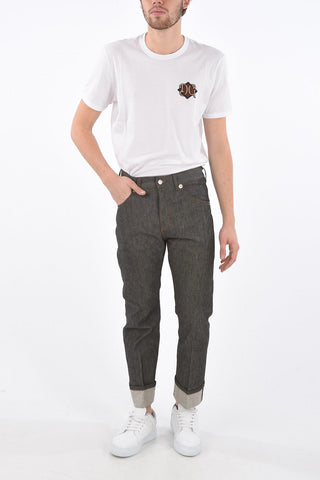 Cuffed Hem Skinny Fit Jeans 16cm