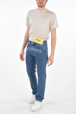 Jeans REGULAR FIT con Logo Laserato Frontale