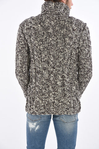 Turtleneck Aran Pullover