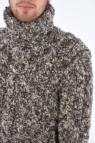 Turtleneck Aran Pullover