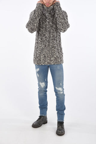 Turtleneck Aran Pullover